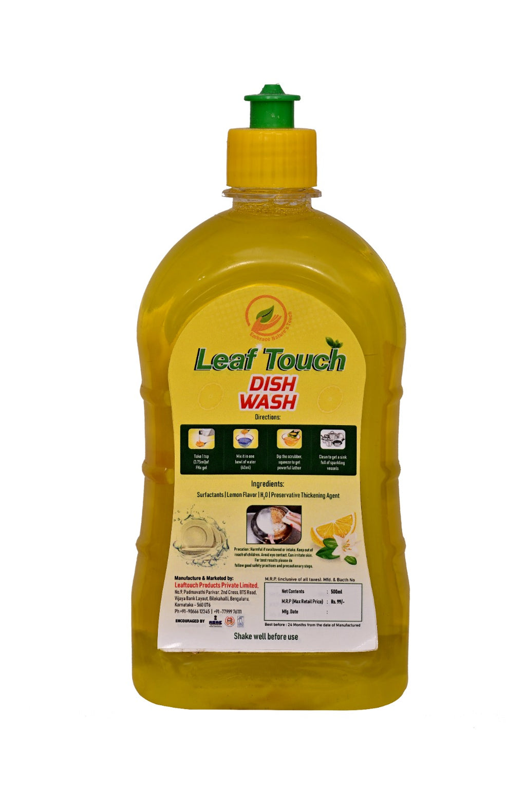 Leaf Touch Dish Wash – Power of 100 Lemons